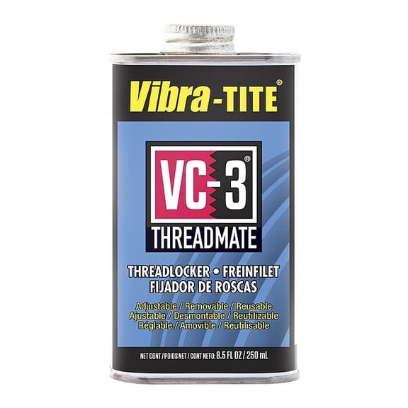 Reusable Threadlocker, VIBRA-TITE VC-3, Red, High, Liquid, 8.45 fl oz, Can