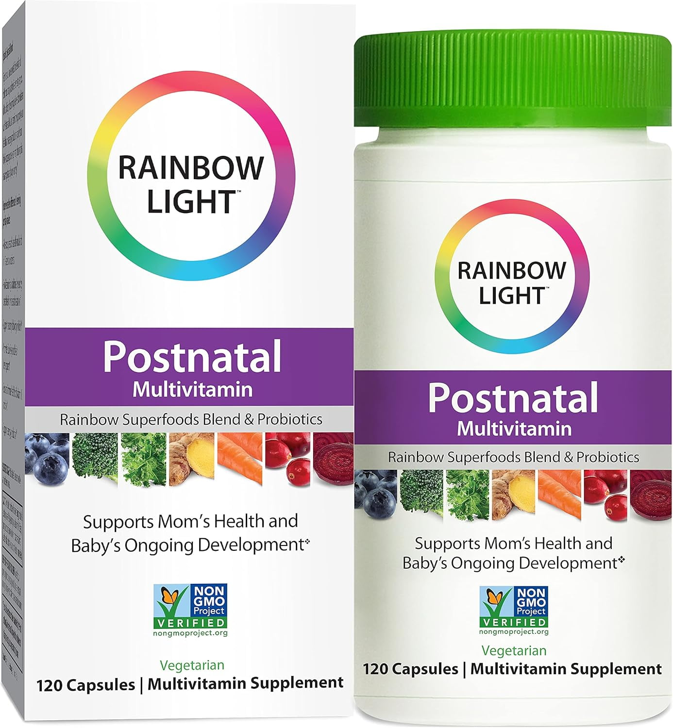 Vibrance Postnatal Multivitamin | 120 Capsules | by Rainbow Light