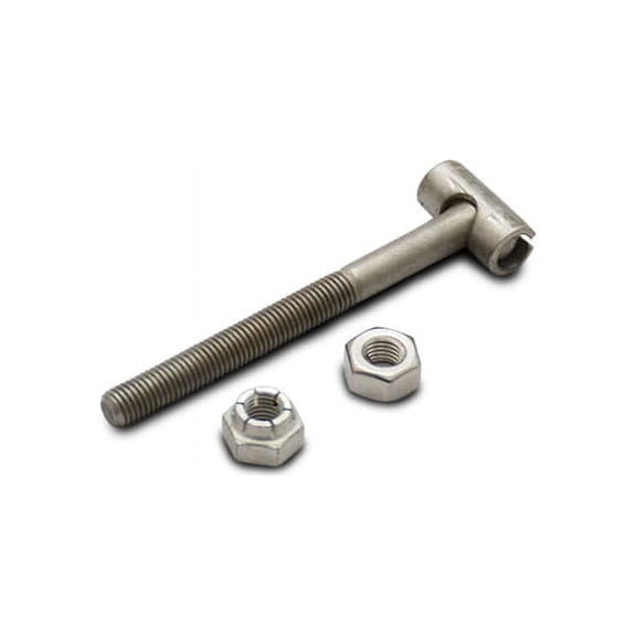 Vibrant 11146K V- Band T-Bolt - 1/4-28 in Thread - Bolt/Locknut/Mockup Nut - S/S/Zinc Oxide