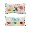 thumbnail image 1 of Vibrant 20 Inch Fabric Spring Pillows Set of 2, 1 of 1