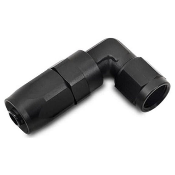 Vibrant 21990 Tight Radius 90 Deg Hose End Fitting, Black, -10AN