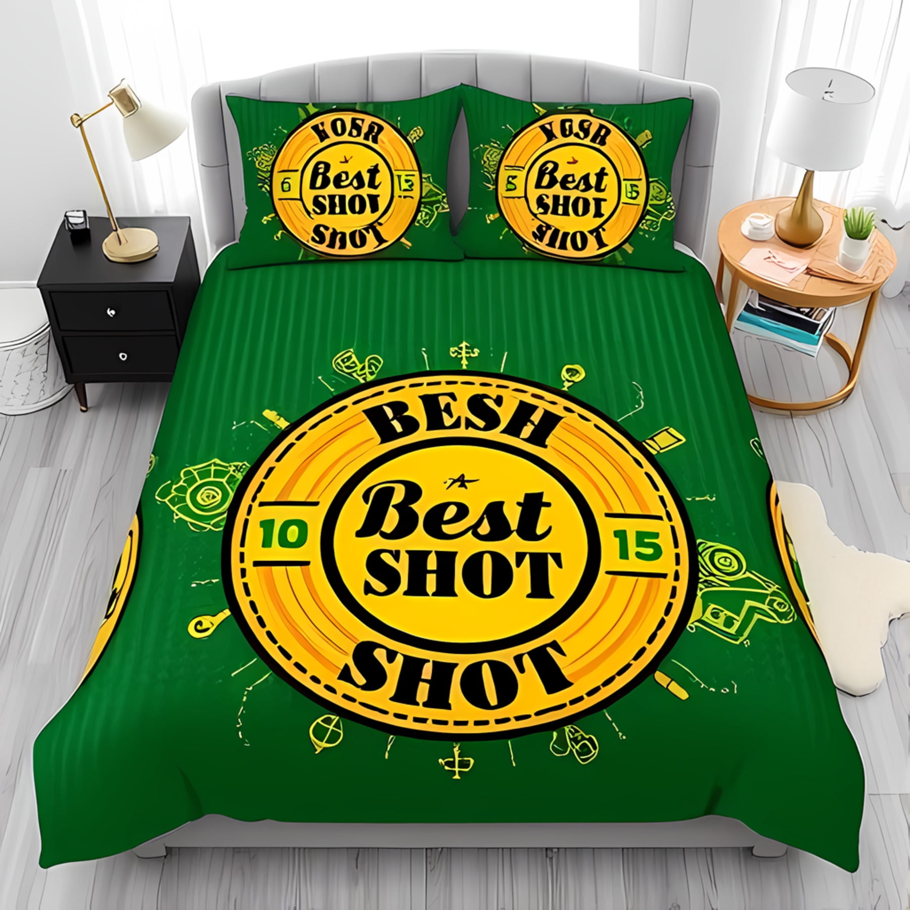 Radish in Tender Shoots Green Bedding - Duvet Cover & Pillow Case main image 1