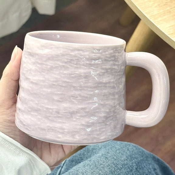 Vibrant 4-Color Ceramic Coffee Mug 400ml Durable Microwave Safe Tea Cup for Home Kitchen Office Use
