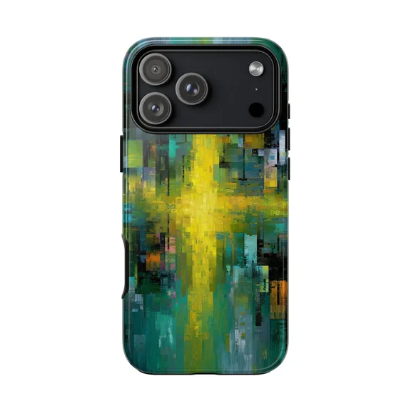 Vibrant Abstract Pixel Art Retro Game Case iPhone 17 16 15 14 13 12 11 Pro Max