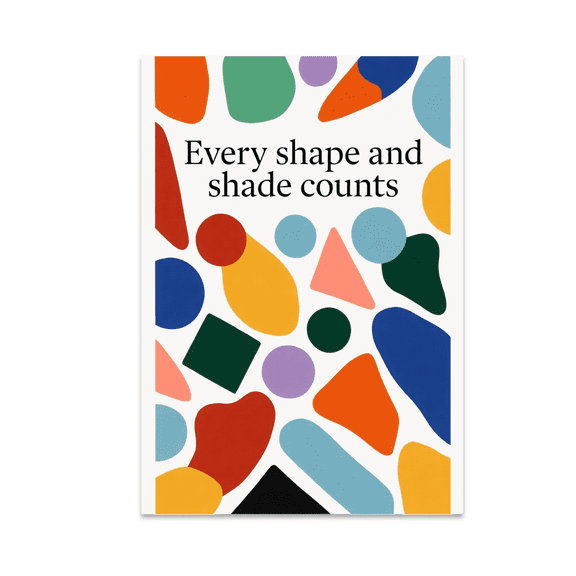 Vibrant Abstract Shapes Decor - Modern Art Enthusiast - 13x19 Poster Print