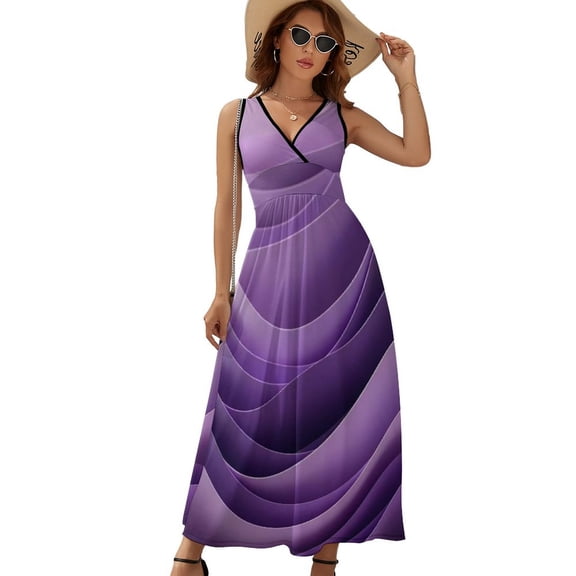 Vibrant Abstract Violet Textured Background Sleeveless Dress Summer Women Clothes Dress for Pregnant Women Dresses