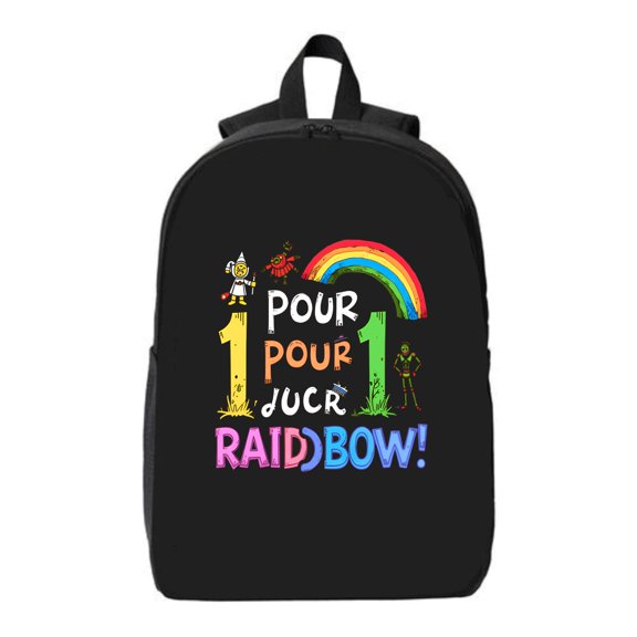 Vibrant Adventure Laptop Backpack - Colorful Graphics with Knights Rainbows & Dragons - Fits 15 " Laptop & iPad - Fun Travel Bag