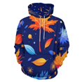 thumbnail image 1 of Vibrant Autumn Leaves Pattern Men's Women Vintage 3D Hooded Sweatshirt - All-Season Loose Fit Streetwear, 1 of 6