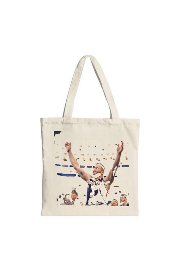 Vibrant Basketball Player Tote Bag - Celebrate with ' BALLMAN ' 3 Colorful dynamic design perfect for shopping travel and parties