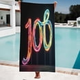 thumbnail image 1 of Vibrant Beach Towel for Women - Colorful Gradient Design Perfect for Pool Travel & Bath - Soft Absorbent & Stylish, 1 of 6
