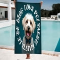 thumbnail image 1 of Vibrant Beach Towel with Cheerful Dog Design Perfect for Pool Bath and Travel - Fun and Playful Pattern for Women, 1 of 6