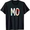 thumbnail image 1 of Vibrant Black T-Shirt with Colorful Graphic & Bold Mouth Design, 1 of 5
