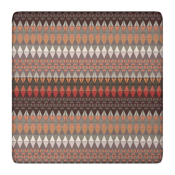 Vibrant Bohemian Floral Design Stretch Tablecloth 36x36 Inch for Patio Dining and Card Tables
