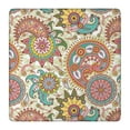 thumbnail image 1 of Vibrant Bohemian Floral Design Table Cover, 36x36 Inch Square Stretch Tablecloth for Kitchen, Patio, and Card Tables, 1 of 6