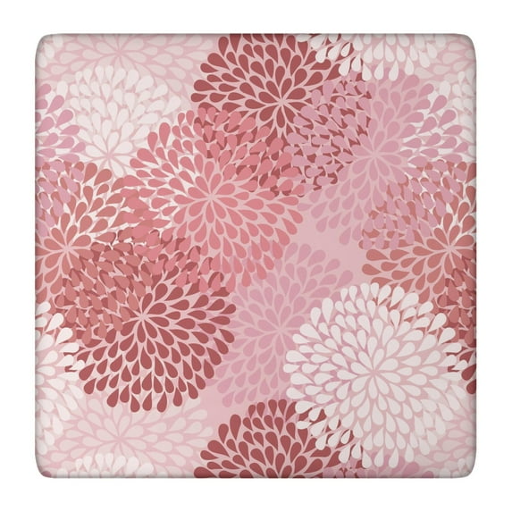 Vibrant Bohemian Pattern Square Table Cover with Elastic Edge for Outdoor Indoor Use