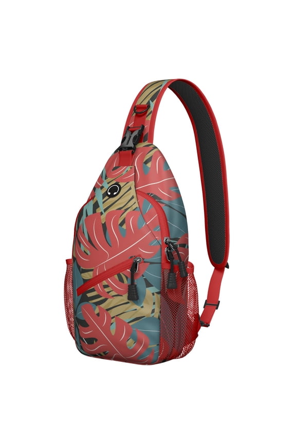 Vibrant Boho Crossbody Bag - Anti-Theft Sling Bag with Secure Zippers - Great for Travel, Commuting, Urban Use