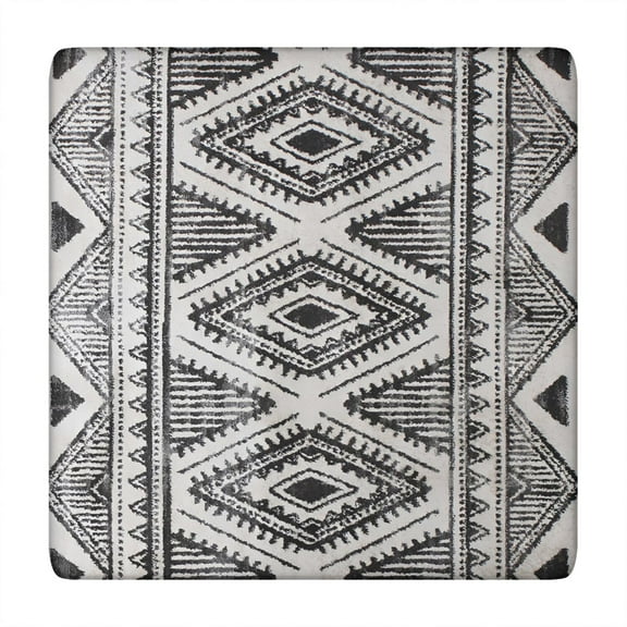 Vibrant Boho Pattern Tablecloth with Stretch Fit Design for 34 Inch Square Indoor Outdoor Table Protection