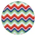 thumbnail image 1 of Vibrant Boho Tablecloth with Elastic Hem and Floral Pattern, Stretch Fit for Round Tables 52-56 Inches, Durable Fabric, 1 of 7
