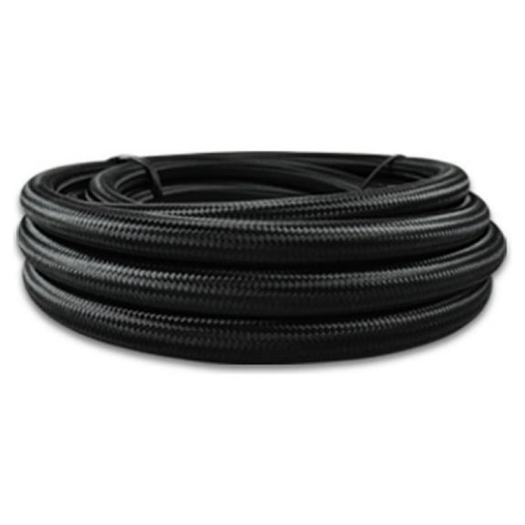 Vibrant Braided Flex Hose Black Nylon -10 AN 2 Foot Roll