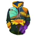 thumbnail image 1 of Vibrant Butterfly Floral Print-4 3D Print Hoodie Men Women Autumn Thin Pullover Sweatshirt Vintage Streetwear Tops, 1 of 6