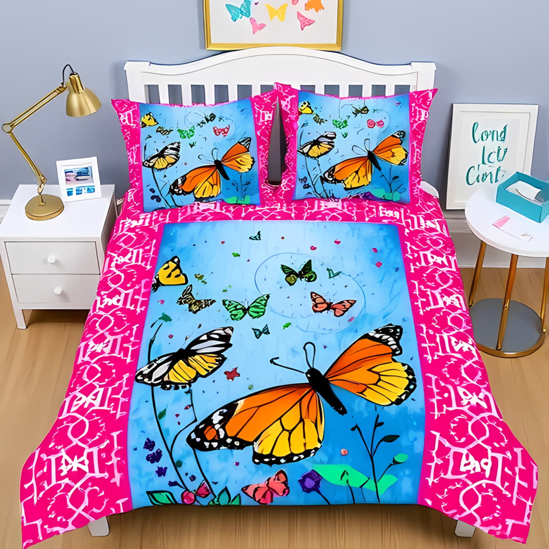 Juneteenth Butterfly 3-Piece Quilted Bedding Set GFTOTL3420 main image 0