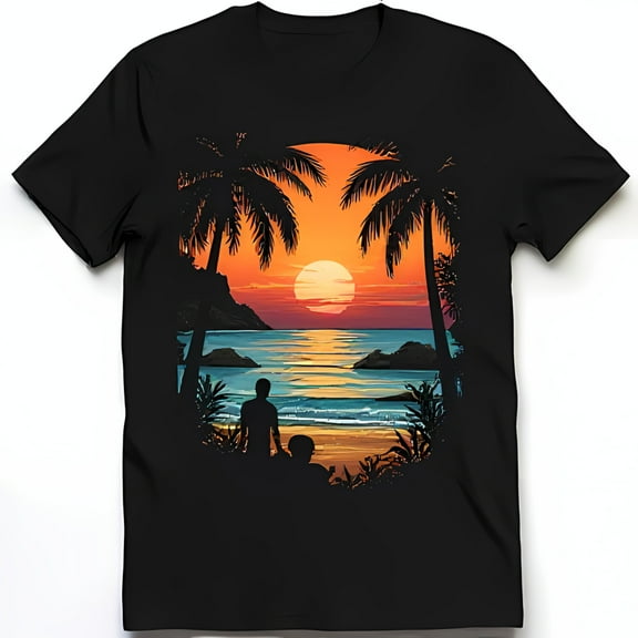 Vibrant Cartoon Graphic Black T-Shirt with Colorful Design Fun & Stylish