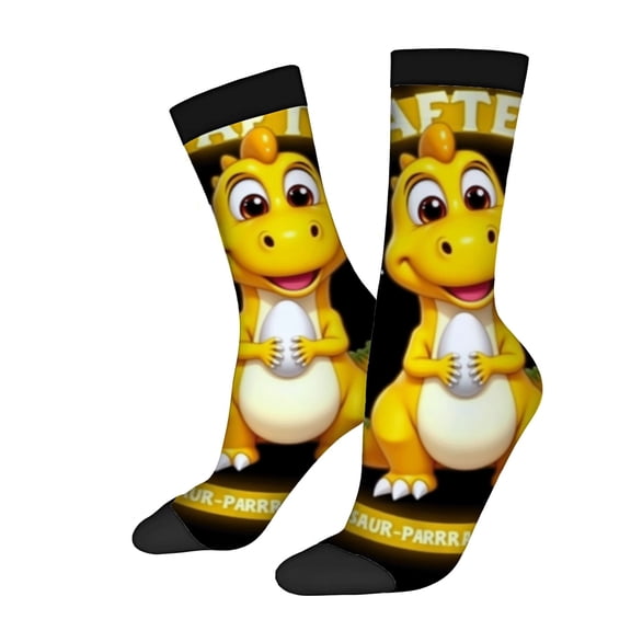 Vibrant Cartoon Socks - 2 Pairs of Unisex Trendy Socks with Playful Design & ' AFTER ' Theme Perfect for All Seasons