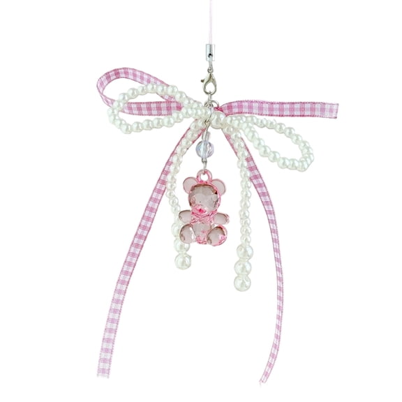Vibrant Color Resin Bowknot Mobile Strap Multi Purpose Decoration For Daily Wear