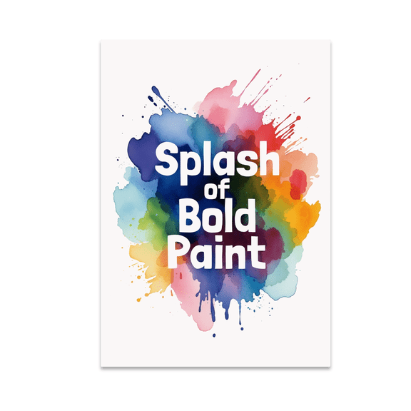 Vibrant Color Splash Art - Home Decor Enthusiast - 13x19 Poster Print
