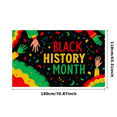 thumbnail image 1 of Vibrant Colorful Black History Month Banner with Hand and Star Elements Backdrop Decorations for Community Events Cultural Celebrations Educational Gatherings Party Decor and Photography Props, 1 of 8