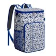 thumbnail image 1 of Vibrant Colorful Floral Insulated Backpack Cooler, Leakproof Cooler Bag with Exotic Flower Pattern for Outdoor Use, 1 of 6