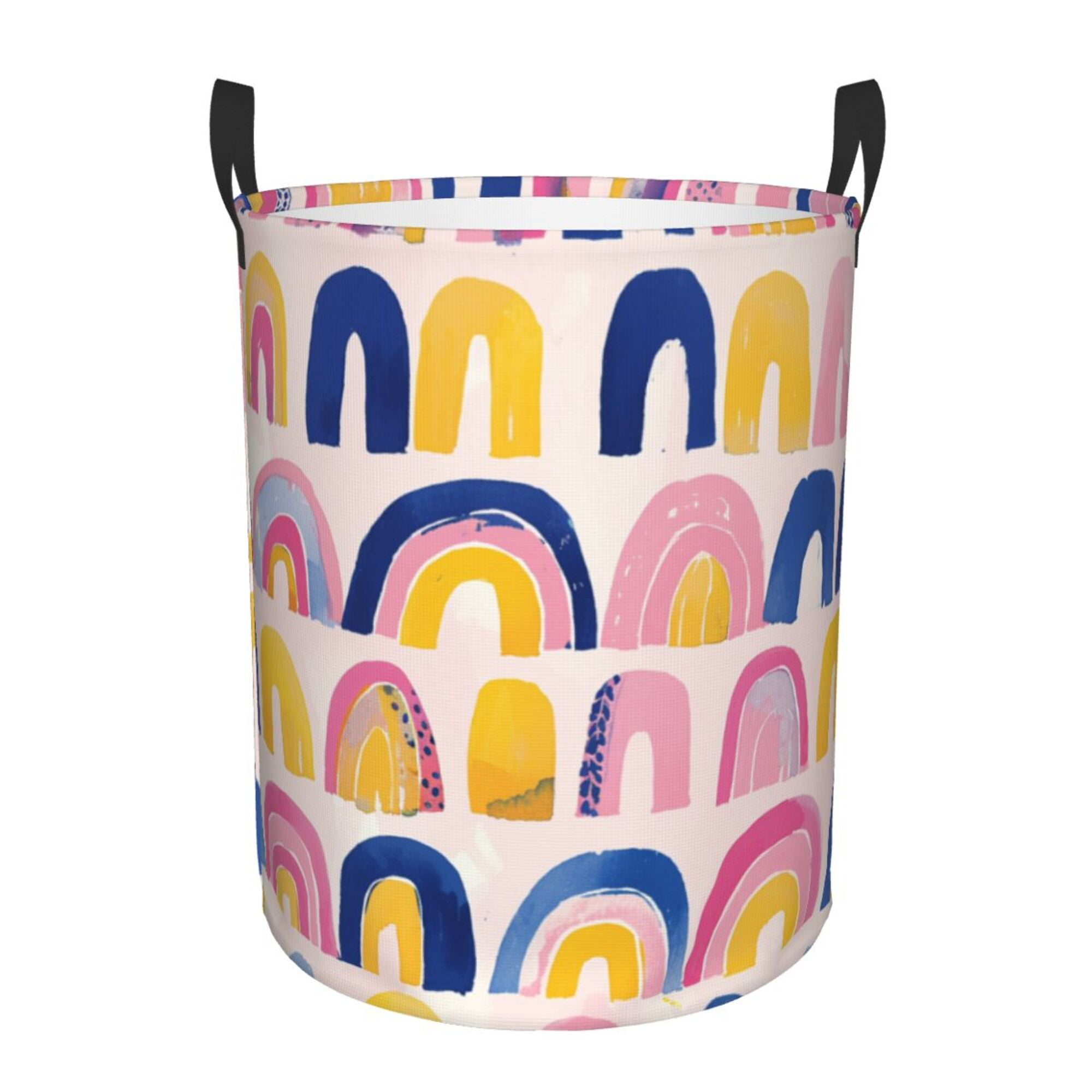 Vibrant Colorful Painting Laundry Hamper Small Storage Basket/Toy