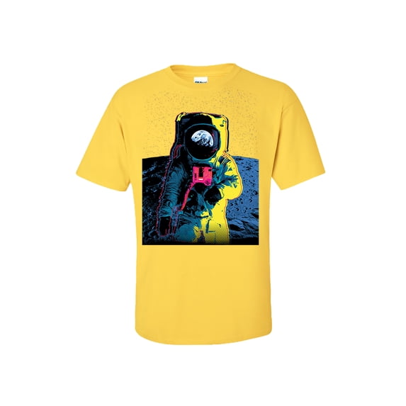 Vibrant Colorful Space Astronaut Short Sleeve T-shirt-Daisy-small