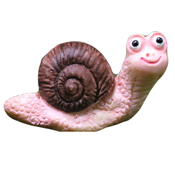 Vibrant Colors And For Charming Design Resin Snail Figurine For Lovely Gardens