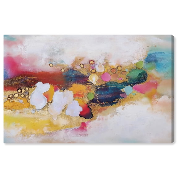 Vibrant Dabs I Canvas Abstract Pop Art by Art Remedy, Gallery Wrapped, 24 x 16