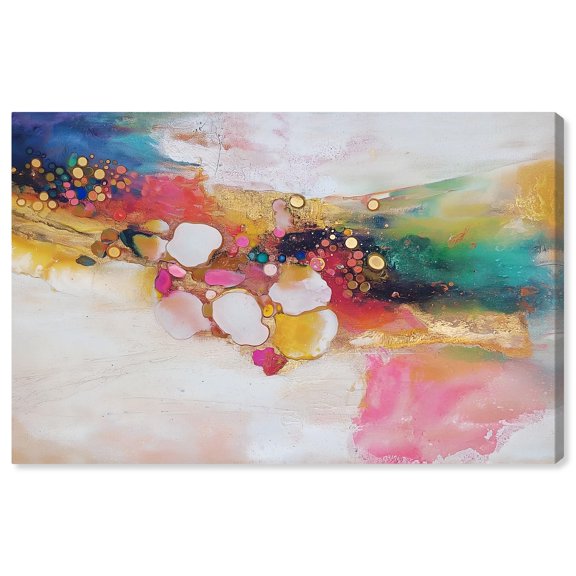 Vibrant Dabs II Canvas Abstract Pop Art by Art Remedy, Gallery Wrapped, 36 x 24