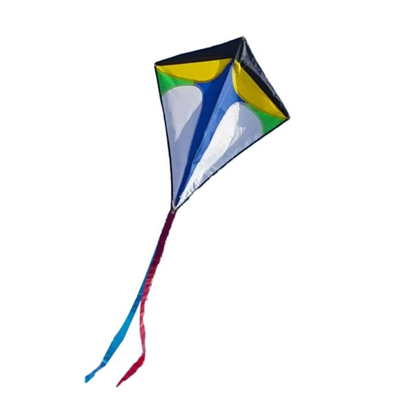 Vibrant Diamond Kite for Kids & Adults Easy to Assemble & Fly, Perfect for Outdoor Fun & Beach Activities