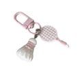 thumbnail image 1 of Vibrant Dopamine Badminton Keychain Backpack Charm Motivational Accessory, 1 of 16
