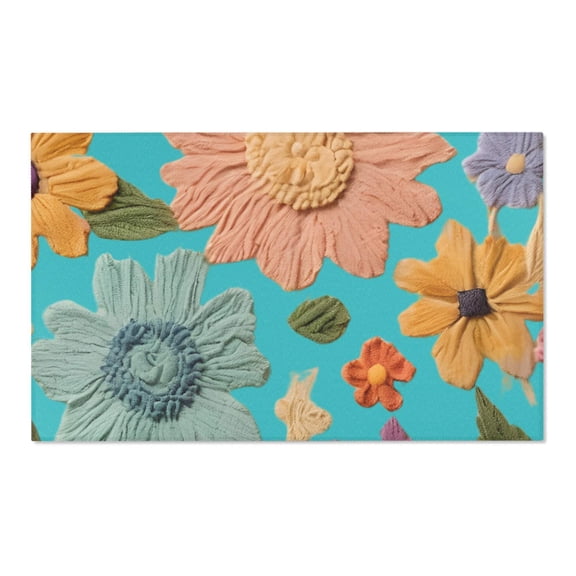 Vibrant Floral Area Rug - Brighten Your Home Décor with Colorful Blooms