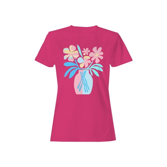 Vibrant Floral Art Print Women's T-shirt