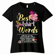 Vibrant Floral Best GIMI Ever Black TShirt Perfect Gift for Grandmother's Day