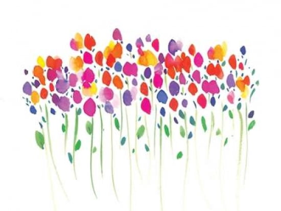 Vibrant Floral Canvas Art - Summer Thornton (18 x 24)