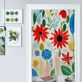 thumbnail image 1 of Vibrant Floral Colorful Summer Design Door Curtain Nordic Living Room DoorCurtain Porch Partition Curtain Kitchen Rative Half Curtain, 1 of 4