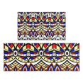 thumbnail image 1 of Vibrant Floral Pattern Kitchen Rugs Sets Of 2,Anti Fatigue Kitchen Mat Rugs Non Slip Washable,Decorative Kitchen Floor Mats for Kitchen,Sink,Laundry,17"x30"+17"x47", 1 of 7