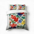 thumbnail image 1 of Vibrant Floral Pomegranate Artwork Print Bedding Set 3 Pcs Soft Microfiber Quilt Cover For Bedroom Decor, Comforter Cover With 2 Pillowcase, 1 of 5