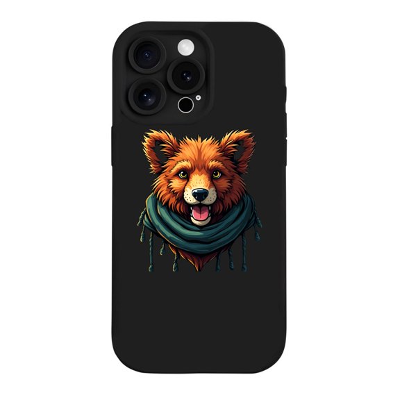 Vibrant Fox with Green Scarf iPhone 15 Pro Case - Lightweight Yellowing Resistant Modern Design Perfect for Animal Lovers