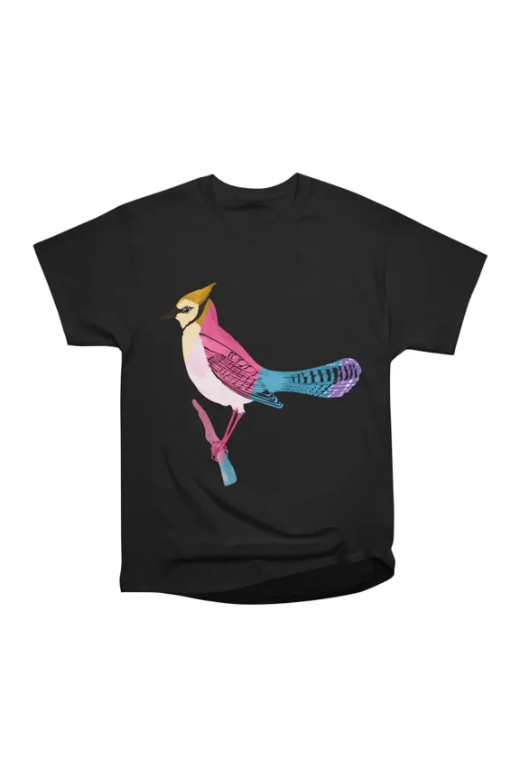 Vibrant Geometric Bird T-Shirt Tee Gift For Him Merch For Her Apparel For Friend