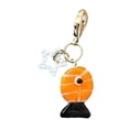 thumbnail image 1 of Vibrant Glass Fish Shaped Pendant Keychain Compact Wallet Decoration For Everyday Use Travel Essential, 1 of 5
