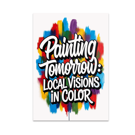 Vibrant Graffiti Artwork - Art Enthusiast - 13x19 Poster Print