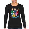 thumbnail image 1 of Vibrant Graphic Long Sleeve T-Shirt Featuring 5 Cartoon Characters in a Playful Pose with '51 Teachers Squad' Design, 1 of 5